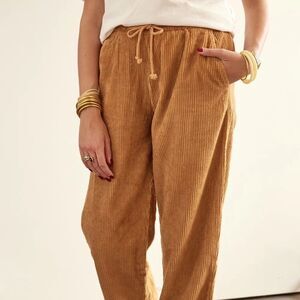 SHEIN Tan Corduroy Joggers